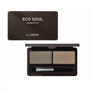 Набір для брів The Saem Eco Soul Eyebrow Kit 02 Gray Brown 4 g